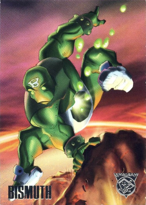 Merging (universes)-Bismuth-Amalgam trading cards