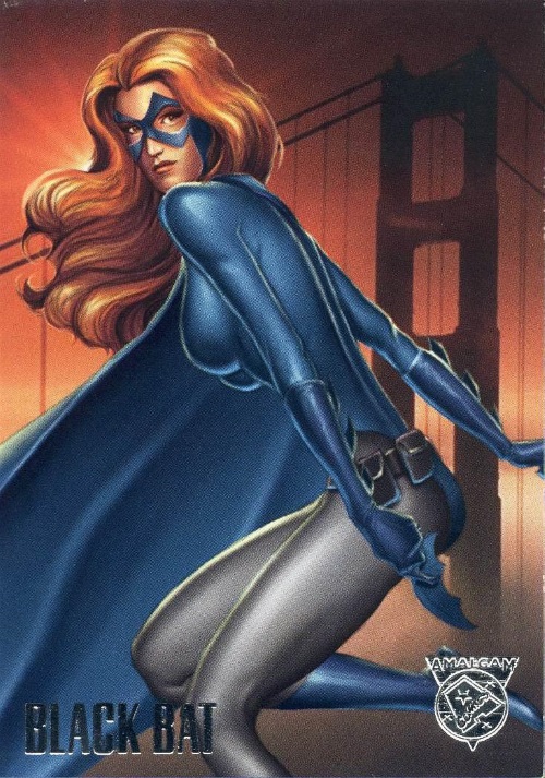 Merging (universes)-Black Bat-Amalgam trading cards