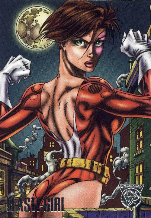 Merging (universes)-Elastigirl-Amalgam trading cards