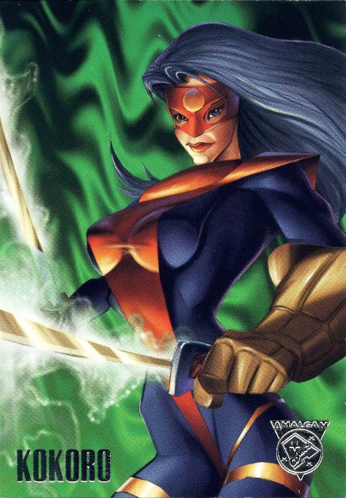 Merging (universes)-Kokoro-Amalgam trading cards