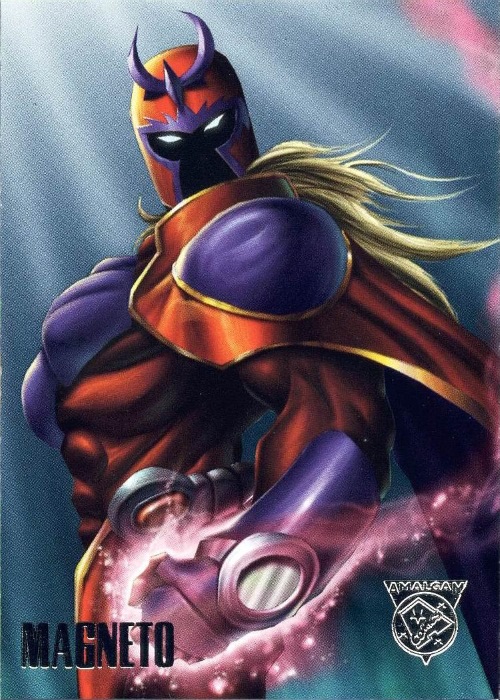 Merging (universes)-Magneto-Amalgam trading cards