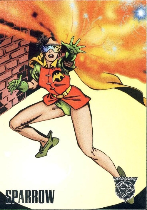 Merging (universes)-Sparrow-Amalgam trading cards