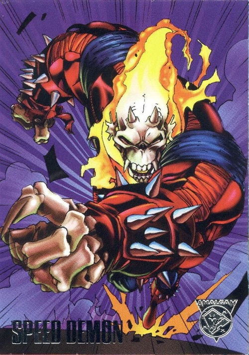 Merging (universes)-Speed Demon-Amalgam trading cards