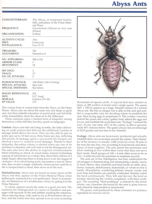 ant-mimicry-abyss-ants-tsr-2145-monstrous-compendium-annual-volume-1