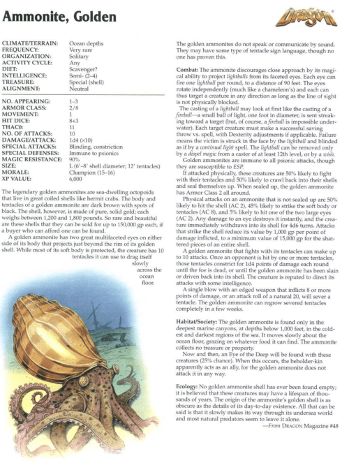 cephalopod-mimicry-golden-ammonite-tsr-2173-monstrous-compendium-annual-volume-4