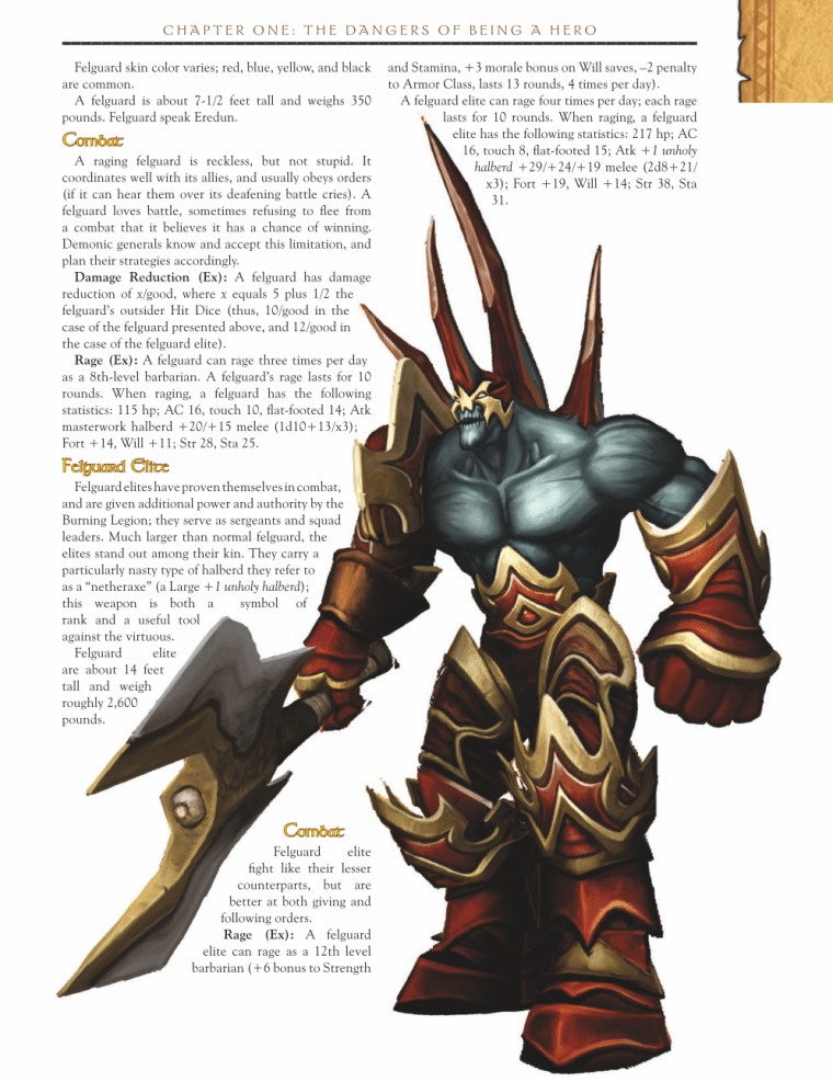 Demon Mimicry-WOW-Felguard-World of Warcraft Monster Guide