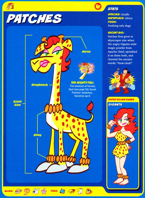 Giraffe Mimicry-Patches-Giganta-Capstone’s DC Super-Pets Character Encyclopedia