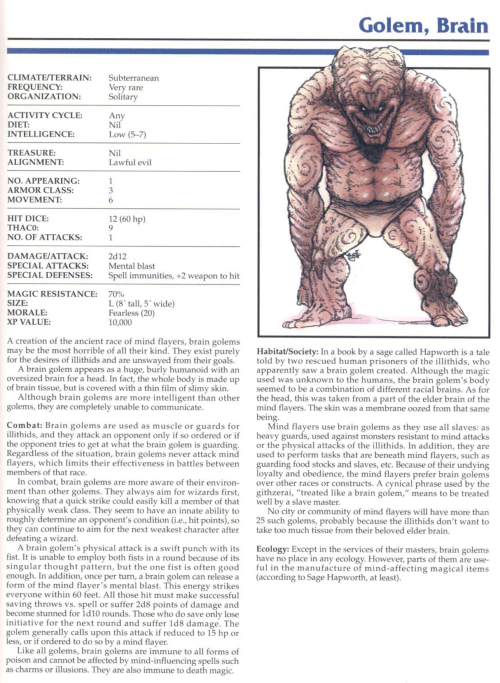golem-mimicry-brain-golem-tsr-2145-monstrous-compendium-annual-volume-1