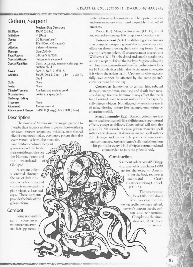 golem-mimicry-dd-serpent-golem-creature-collection-ii-dark-menagerie