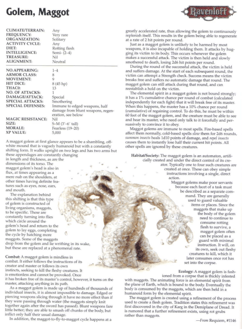 golem-mimicry-maggot-golem-tsr-2173-monstrous-compendium-annual-volume-4