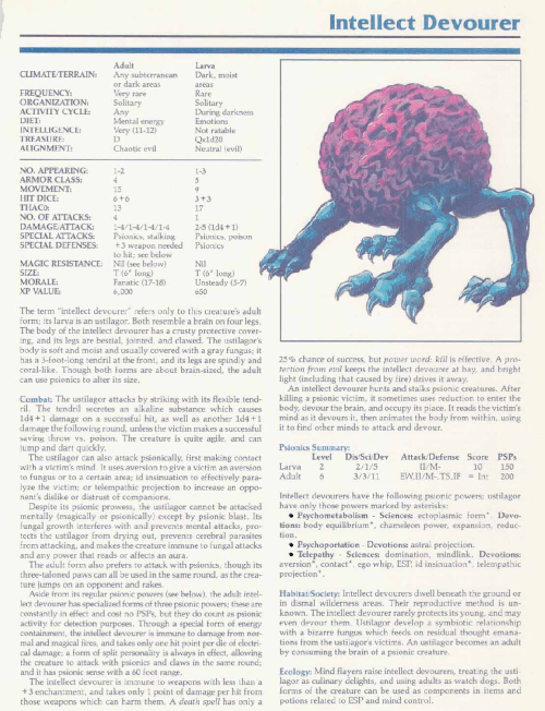 mind-absorption-intellect-devourer-tsr-2140a-monstrous-manual