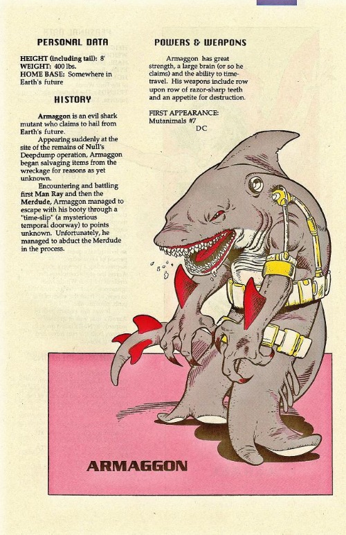 Shark Mimicry-1-Armaggon-TMNT Mutant Universe Sourcebook #1