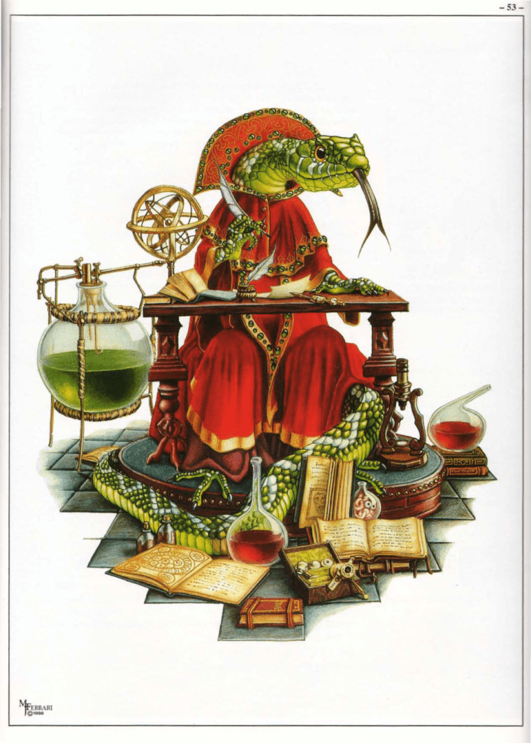 Snake Mimicry-Serpent People-Field Guide to Creatures of the Dreamlands-2