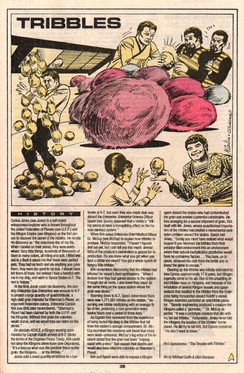 Super Fecundity-Tribbles-Who's Who in Star Trek #2 (1987)