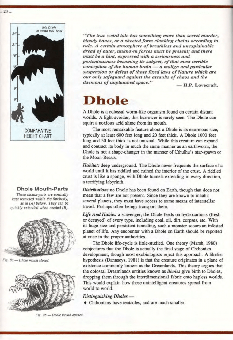 Worm Mimicry-Lovecraft-Dhole-Field Guide to Cthulhu Monsters-1