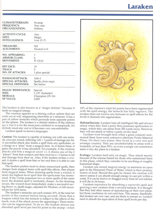 magic-absorption-laraken-tsr-2145-monstrous-compendium-annual-volume-1