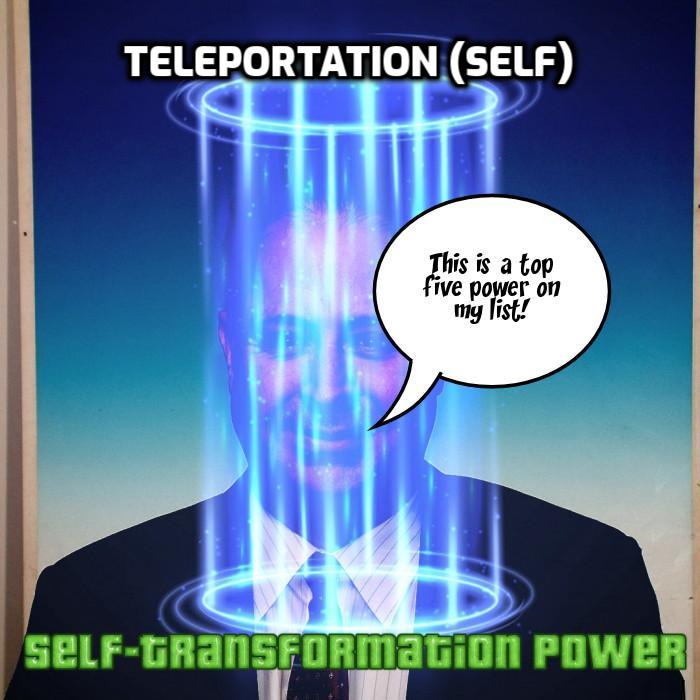 Teleporting Superpower 446) Teleportation (self) – Hugh Fox Superpowers List